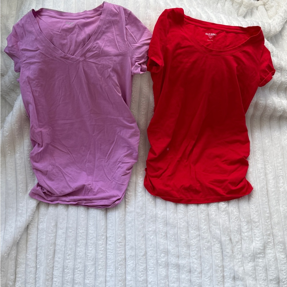 Old Navy Light Pink Crewneck T-Shirt